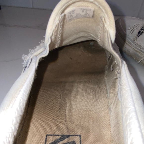 Womens pre-loved white Vans slip on US 9.5 - Picture 7 of 8